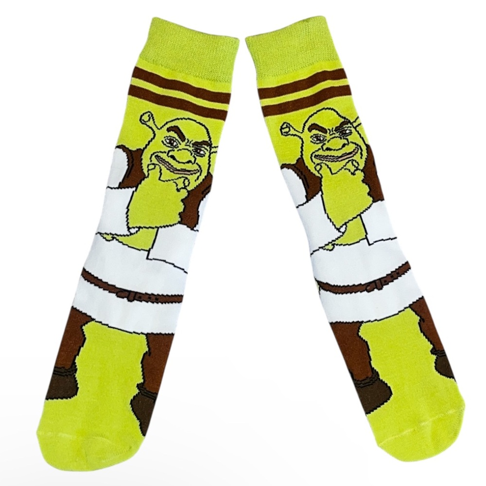Shrek Green Novelty Socks NWT